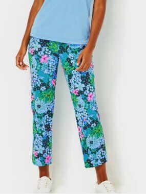 NWT Lilly Pulitzer Alston UPF 50+ Performance Twill Pants Soiree All Day Golf